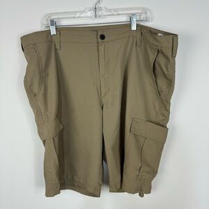 Lee Tan Khaki Mens Performance Shorts